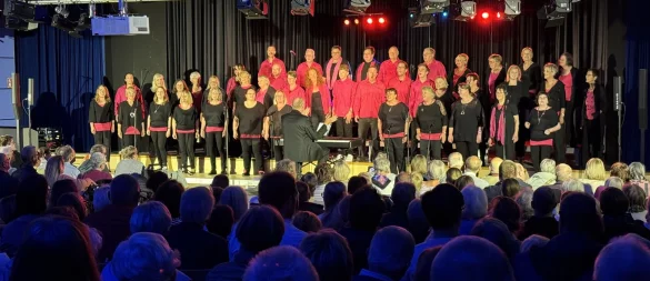Unter der Leitung von Peter Stolle präsentierte sich der Chor "LIPs in motion" beim Jubiläumskonzert in Bestform. - © Sandra Castrup