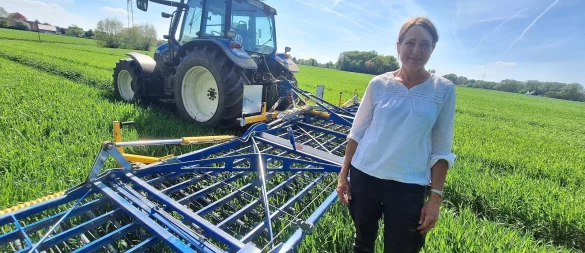 Sonja Dreymann wünscht sich von den Menschen mehr Respekt vor der Landwirtschaft. - © Peter Heidbrink
