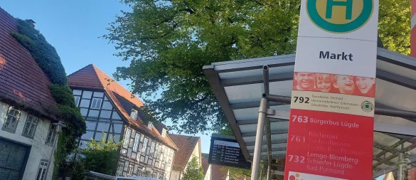 Für den ÖPNV vergeben die Lügder die wenigsten Punkte. Sie wünschen sich vor allem bessere Bus-Anbindungen in Richtung Detmold. - © Michaela Weiße