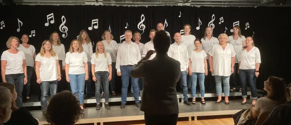 Im Rampenlicht: Der gemischte Chor „Stimmwerk“ sucht derzeit nach interessierten Tenören und Bassisten, die den Chor gesanglich ergänzen wollen. - © Stimmwerk
