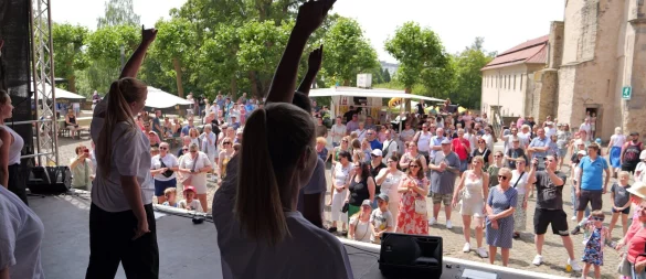 Tag der Weserrenaissance mit großem Familienfest auf Schloss Brake. Tanz Treff Hey sorgt für beste Unterhaltung mit Kindertanz bis Hip Hop. - © Thomas Krügler