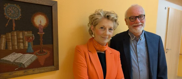 Ehrenamtliche gesucht: Benita Deppe und Pastor Stefan Berk vom Evangelischen Johanneswerk bauen gemeinsam den neuen Hospizdienst auf. - © Annika Langhagel