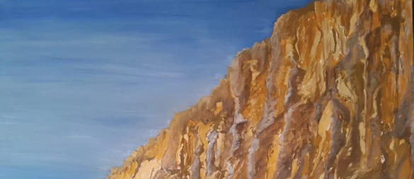 Edith Hausstätter lässt Landschaften und spektakuläre Naturgewalten auf der Leinwand lebendig werden. - © Bildrechte: Edith Hausstätter