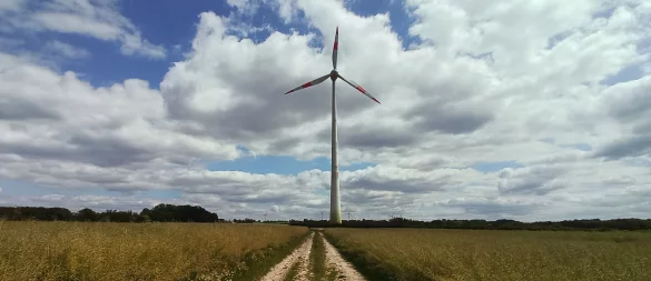 Der Landesverband Lippe möchte auf seinen Flächen im Bent in Extertal drei neue Windräder bauen. Beteiligt sind die Stadtwerke Lemgo. Das Foto zeigt eine Windenergieanlage am Patensteig. - © Jens Rademacher