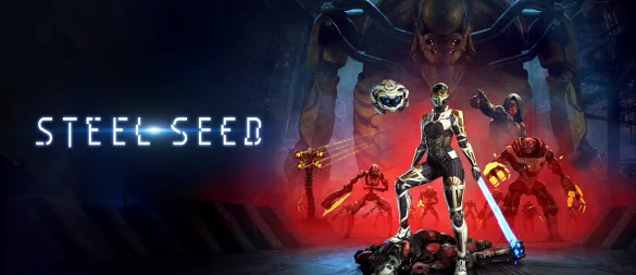 „Steel Seed“: Zoe und die KI-Drohne Koby kämpfen in einer postapokalyptischen Welt gegen übermächtige Maschinen. - © ESDigital Games