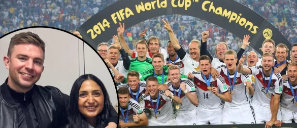 Christoph Kramer hat sich nicht nur als Fußballer, sondern inzwischen auch als Schriftsteller einen Namen gemacht. Sängerin Jessica Mansour sorgt bei seinen Lesungen für den passenden Soundtrack zu seinem Buch. - © Quelle: dpa/Jessica Mansour, Montage: Oliver Wendtland