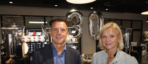 Frank und Sabine Epping blicken auf eine 30-jährige Erfolgsgeschichte ihres Unternehmens Cup & Cino zurück. - © Uwe Müller