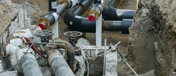 Verlegung von Fernwärmeleitungen: Die Stadtwerke werden künftig mehr Wärme aus Erneuerbaren Energien erzeugen. Die Investitionen schlagen sich in höheren Grundpreisen nieder. - © Michael Reimer/Stadtwerke Lemgo