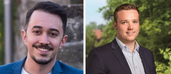 Celil Celik (SPD, links) und Michael Ruttner (CDU) sind in der Stichwahl gegeneinander angetreten. - © SPD Horn-Bad Meinberg/CDU Horn-Bad Meinberg