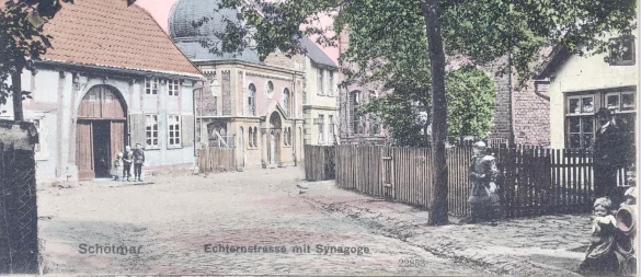 Die Synagoge stand in der Aechternstraße. - © Sammlung Stefan Wiesekopsieker