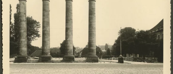 Nach dem Brand am 5. Februar 1912 ähnelte das Rosental ein wenig dem Forum Romanum. - © Lippische Landesbibliothek
