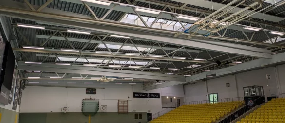 Die Horatec Arena hat eine neue Beleuchtung erhalten. - © Gemeinde Augustdorf