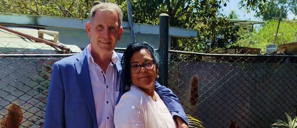 Am 14. März 2025 hat Jörg Lachmann seine Partnerin Mirna Clara Hernandez Borell in Havanna geheiratet. Nun wartet er darauf, dass die Kubanerin endlich zu ihm nach Deutschland kommen darf. - © Anja Hustert