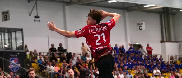 THL-Außenspieler Thore Rahmlow trug mit fünf Treffern zum Erfolg in Ahlen bei. - © Jörg Hagemann