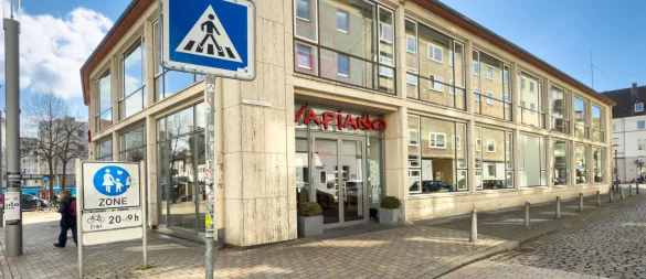 Die Vapiano-Filiale am Niederwall in Bielefeld hat am Dienstag endgültig den Betrieb eingestellt. - © Andreas Zobe