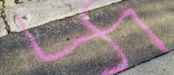 Das Verwenden verfassungsfeindlicher Symbole ist die am häufigsten begangene rechtsextreme Straftat in NRW. - © imago/allOver