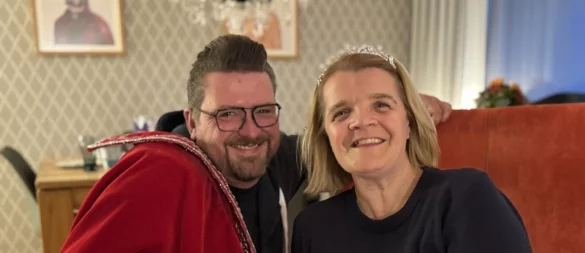 Lieben die fünfte Jahreszeit: Prinz Björn II. (Cruel) und Prinzessin Michaela I. (Krupke). - © Sandra Castrup