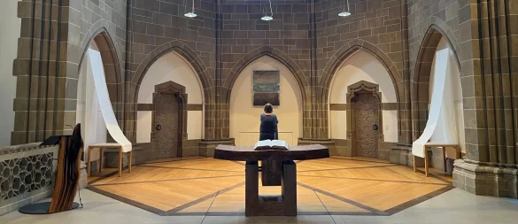 In der Christuskirche gibt es eine temporäre Gedenkstätte. - © Doris Lemberg-Hinsenhofen