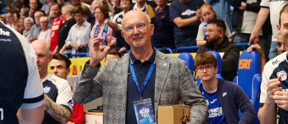 Herbert Vogel verabschiedet sich aus der ersten Reihe beim TBV Lemgo Lippe. - © Jörg Hagemann