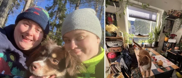 Die Gütersloherin Pia Tholander-Harraß ist der Liebe wegen nach Schweden ausgewandert. Heute wohnt sie mit ihrer Ehefrau in einem Vorort von Stockholm. - © Pia Tholander-Harraß