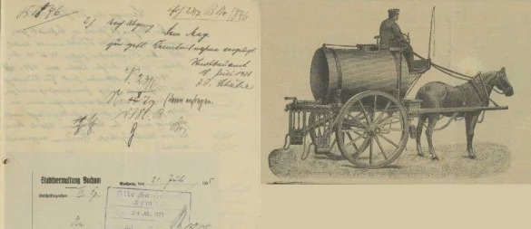 So sah er aus, der Sprengwagen für Lemgo. - © Stadtarchiv Lemgo, Best. B, Nr. 3452