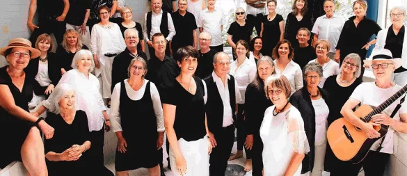 Der Chor "JAM - Jazz and More" war einer der Akteure beim Chorfestival. - © Bildrechte: Jazzchor Jam