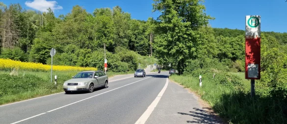 Bei Huxol endet der Radweg aktuell. Er geht erst in Luhe auf Lemgoer Gebiet weiter. - © Nadine Uphoff