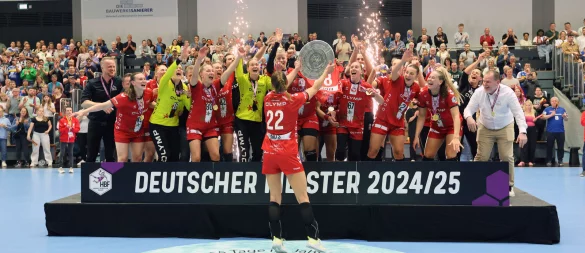 So war es im Mai: HB Ludwigsburg gewinnt das zweite Finale an der Blomberger Ulmenallee und wird Deutscher Meister. - © Paul Cohen