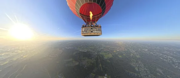 Anne-Kathrin Deppe hat bei einem Gewinnspiel der LZ eine Ballonfahrt über den Teutoburger Wald gewonnen. - © Aeroballonsport
