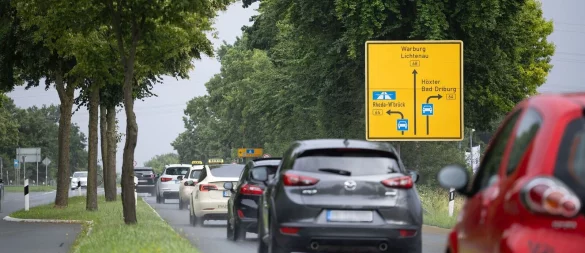 Der Bereich in Paderborn, wo man von der B68 auf die B64 fahren kann - und umgekehrt -, gilt als Unfallfallschwerpunkt. - © Niklas Tüns