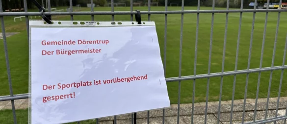 Nach dem Brand bei Remondis waren die Sport- und Spielplätze zunächst vorsichtshalber gesperrt worden. - © Thomas Reineke
