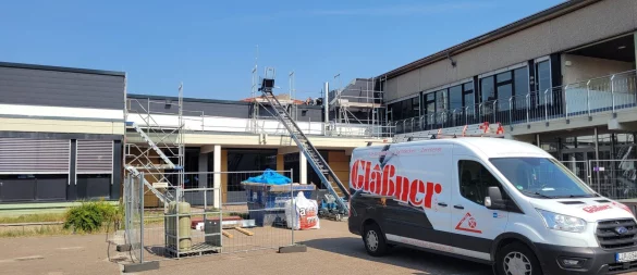 Am Schulzentrum am Werreanger finden Sanierungsma0nahmen statt. Unter anderem wird mehr Platz für die Schüler geschaffen. - © Vasco Stemmer