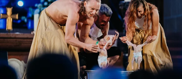 Nach ihrem Auftritt auf einer Bühne im Paderborner Dom haben die Tänzer der Gruppe Bodytalk auch Mails mit teils harschen Reaktionen bekommen. - © BESIM MAZHIQI