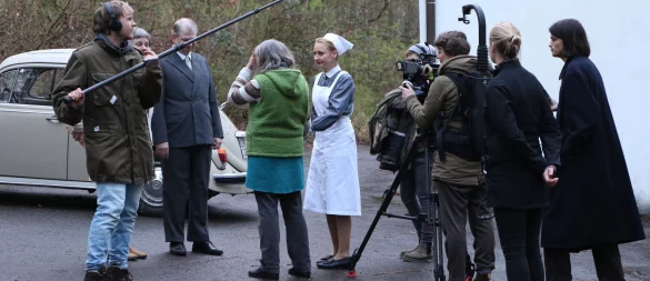 Dreharbeiten zum Film über das Kinderkurheim Johannaberg. - © Beau Maibaum