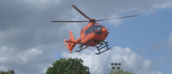 Hubschrauber im Rettungseinsatz. - © Jörn Fries