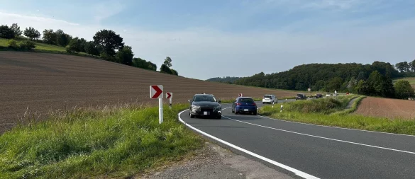 Die B 238 wird am Donnerstag, 5. Juni, im Bereich "Elend" halbseitig gesperrt. - © Tamina-Shirin Marten/Archivfoto