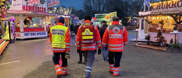 Ein Einsatzteam des DRK-Ortsverein Lemgo ist auf Kläschen mit der "Smarten Einsatzkräfteortung" unterwegs. - © Stadt Lemgo