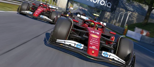 Sympathieträger aus Bella Italia: Ferrari ist bei "F1 25" erstmals mit Lewis Hamilton sowie erneut mit Charles Leclerc unterwegs. - © EA Sports