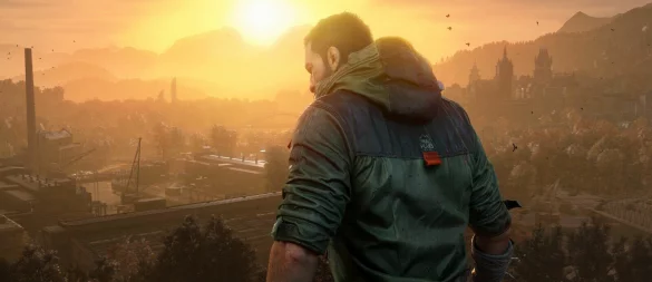 Protagonist Kyle Crane blickt über die düstere Welt von Castor Woods, bereit für den nächsten Überlebenskampf in „The Dying Light: The Beast“. - © Techland