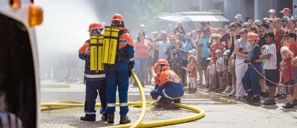 Viel los war bei "Tag der Feuerwehr" in Lemgo. - © Madeleine Biermann