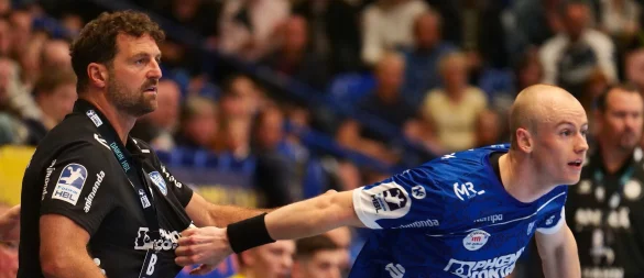 Mit der Entwicklung von Leve Carstensen ist TBV-Trainer Florian Kehrmann super zufrieden. - © Jörg Hagemann