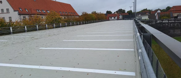 Das Oberdeck des Parkhauses Wüste. - © Stadtwerke Lemgo