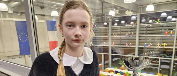 Lily Schirmbeck aus Halle zählt zu den größten Schachtalenten des Landes. - © SK Halle