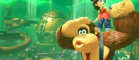 Donkey Kong und seine neue Begleiterin Pauline graben, schlagen, klettern und singen sich in "Donkey Kong Bananza" ihren Weg durch ein fabelhaftes 3D-Action-Abenteuer. - © Nintendo/dpa-tmn