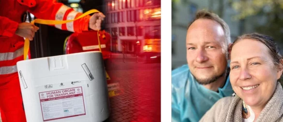 Diana Battefeld (40) lebt seit ihrem neunten Lebensjahr mit einer schweren Nierenkrankheit und hat gerade ihre vierte Spenderniere eingesetzt bekommen. hr Mann David unterstützt sie, wo er kann. - © Sebastian Gollnow/dpa/Battefeld