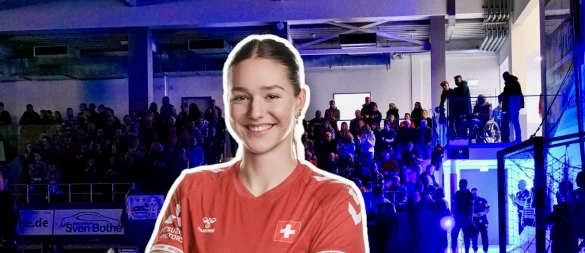 Nuria Bucher freut sich schon auf die Atmosphäre an der Ulmenallee. - © Fotomontage Jörg Hagemann