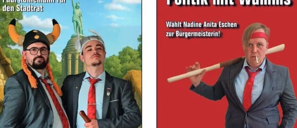 "Die Partei" in Detmold hat ihr Wahlprogramm für die anstehende Kommunalwahl vorgestellt. - © Die Partei