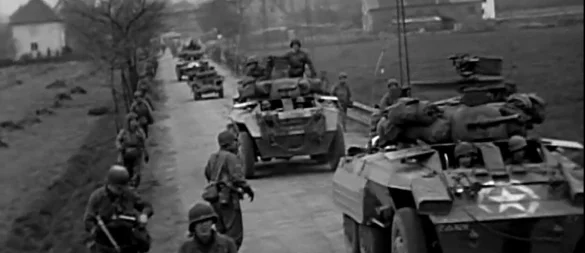Die Amerikaner ziehen am 4. April 1945 von Westfalen auch gen Lemgo. - © lwl-medienarchiv