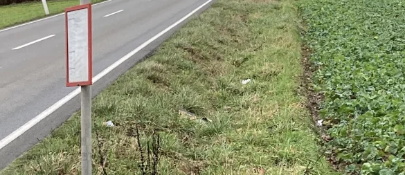An der Helpuper Straße müssen Radfahrer mitunter auf die Straße wechseln und dabei auch die Fahrbahn queren. "Gefährlich", findet der ADFC. - © Peter Ueding/ADFC Lippe