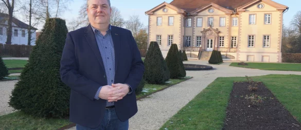 Bürgermeisterkandidat Marc Beckmeier (CDU) äußert sich zu den Vorwürfen der AfD. - © Michaela Weiße